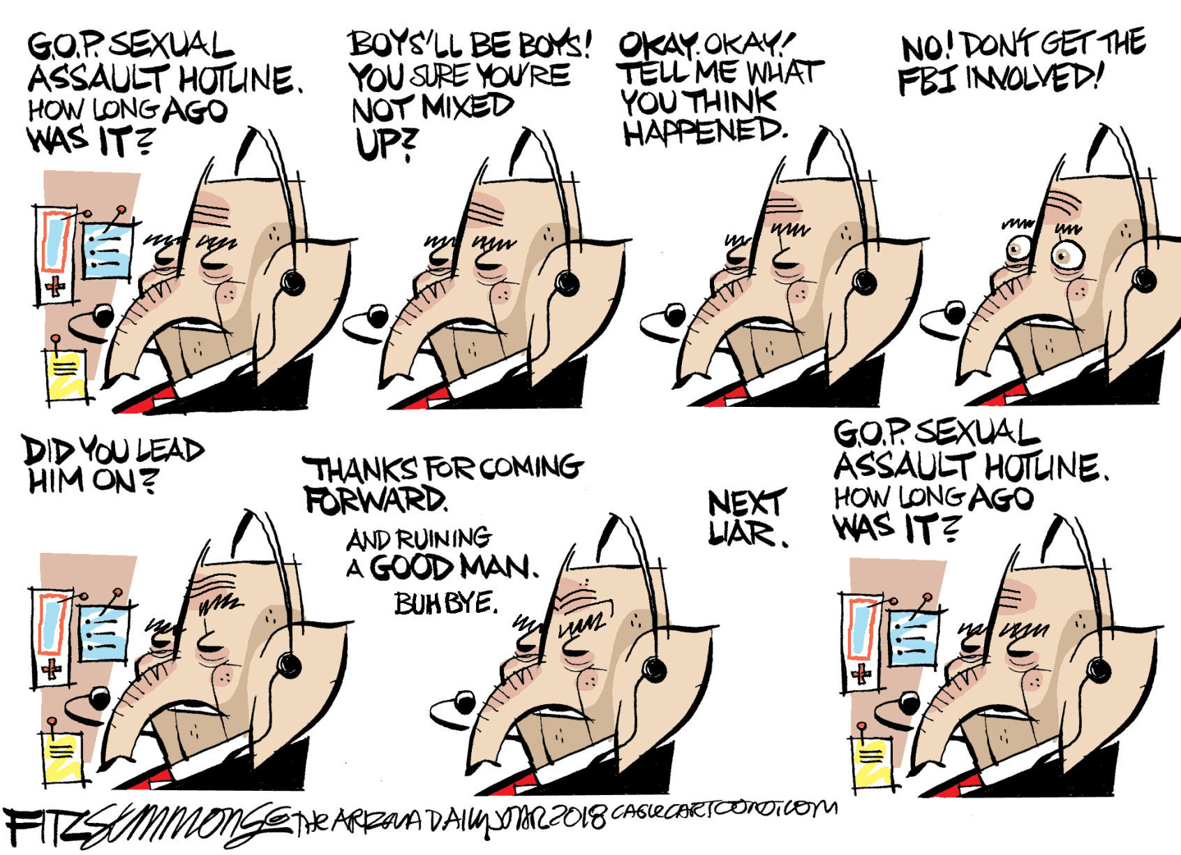 Daily Fitz Cartoon: Assault Hotline